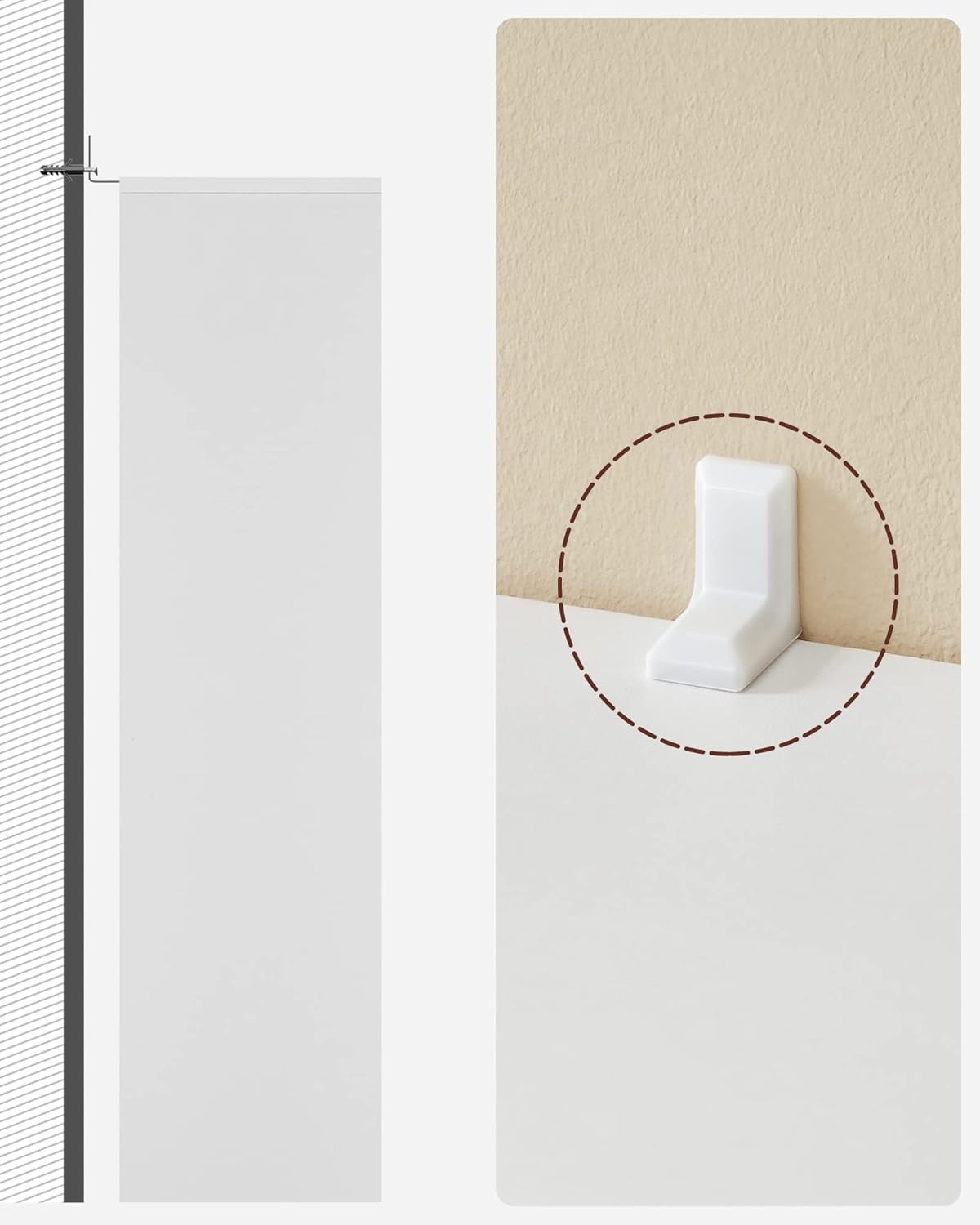 VASAGLE Bookcase LBC27WT