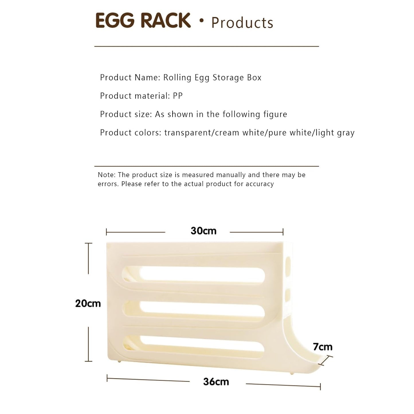 4 Layers Egg Holder for Fridge