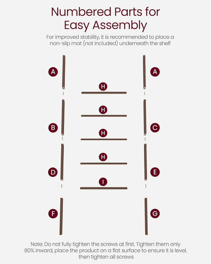 VASAGLE 5-Tier Ladder Shelf LLS018T51