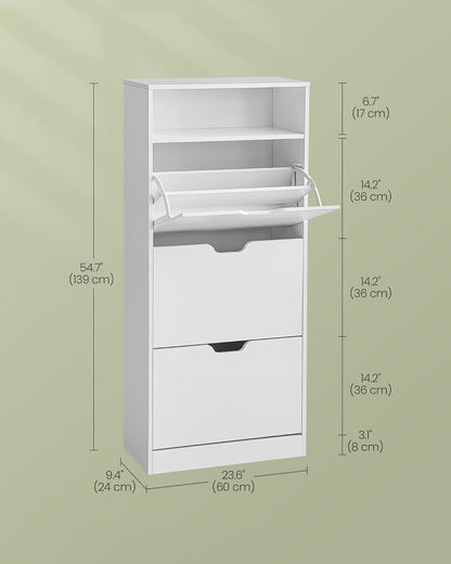 VASAGLE Shoe Cabinet