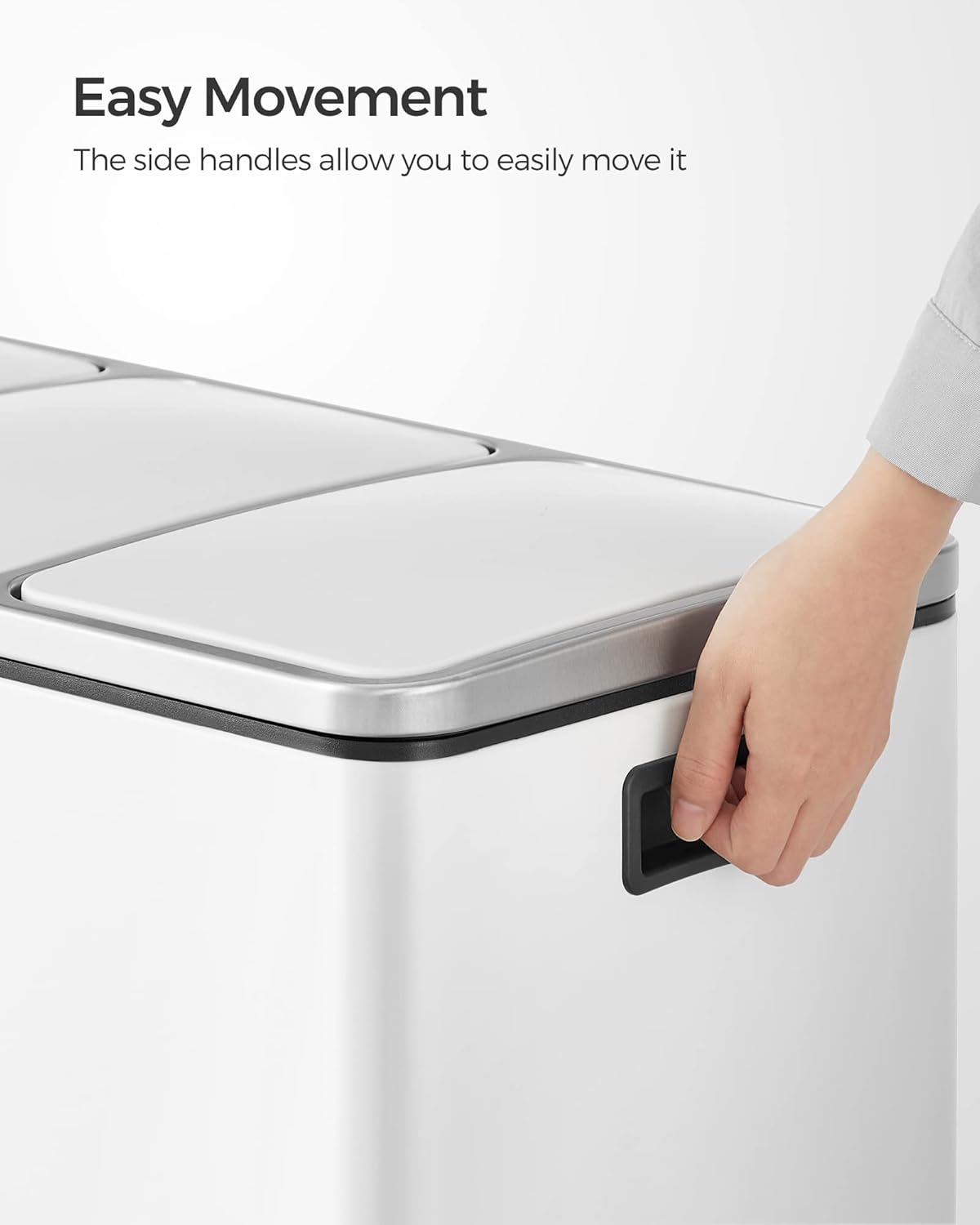 SONGMICS Kitchen Bin LTB54WT