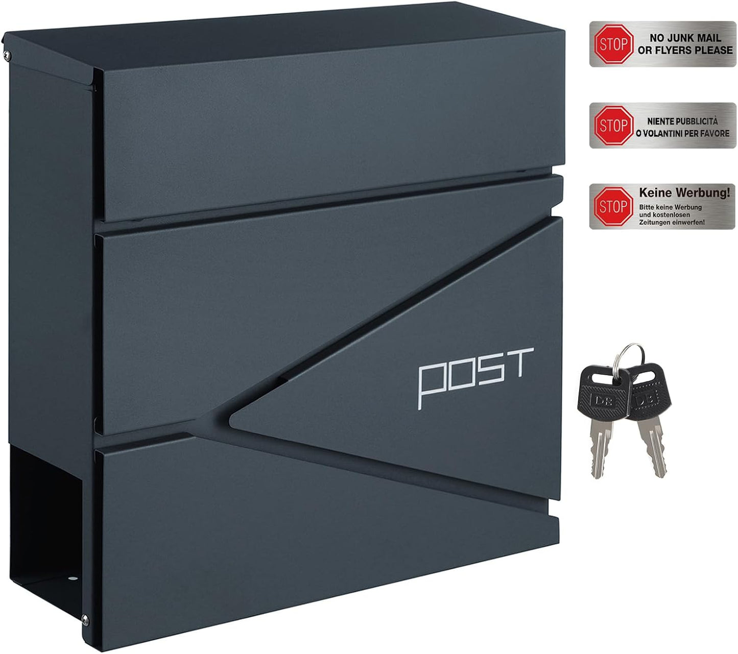 SONGMICS Wall Mounted Post Box GMB051G02