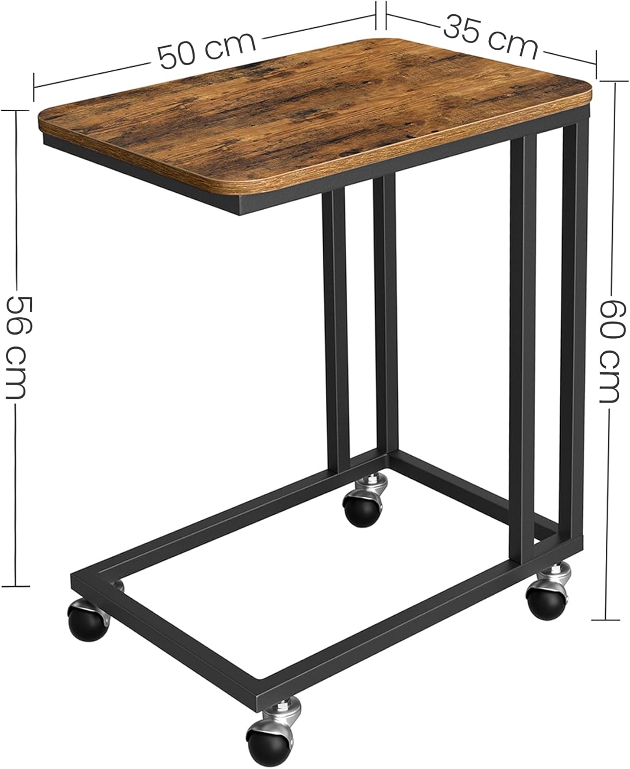VASAGLE End Table LNT50X