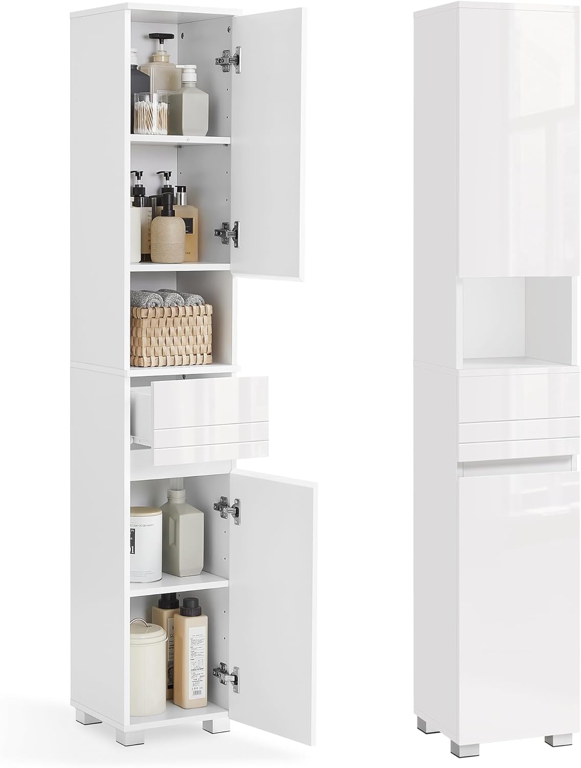 VASAGLE Tall Bathroom Cabinet BBC560P31