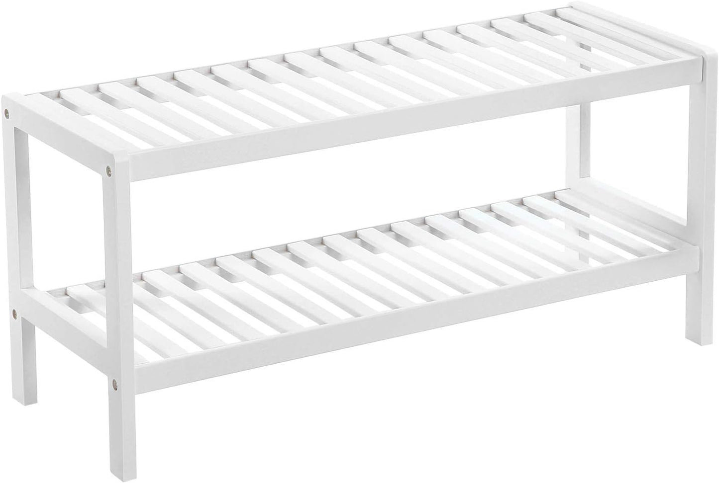 SONGMICS 2 Tier Bamboo Shoe Rack (LBS02WT)