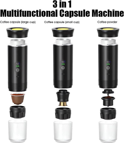 3-in-1 Portable Coffee Maker with Self-Heating