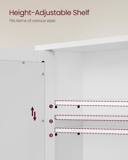 VASAGLE Cabinet with Mirror LHC002