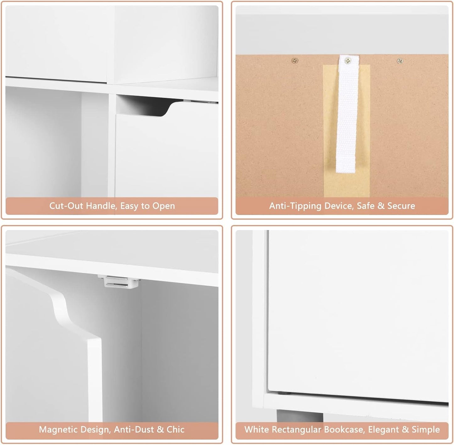 WOLTU Bookcase Standing Storage Rack