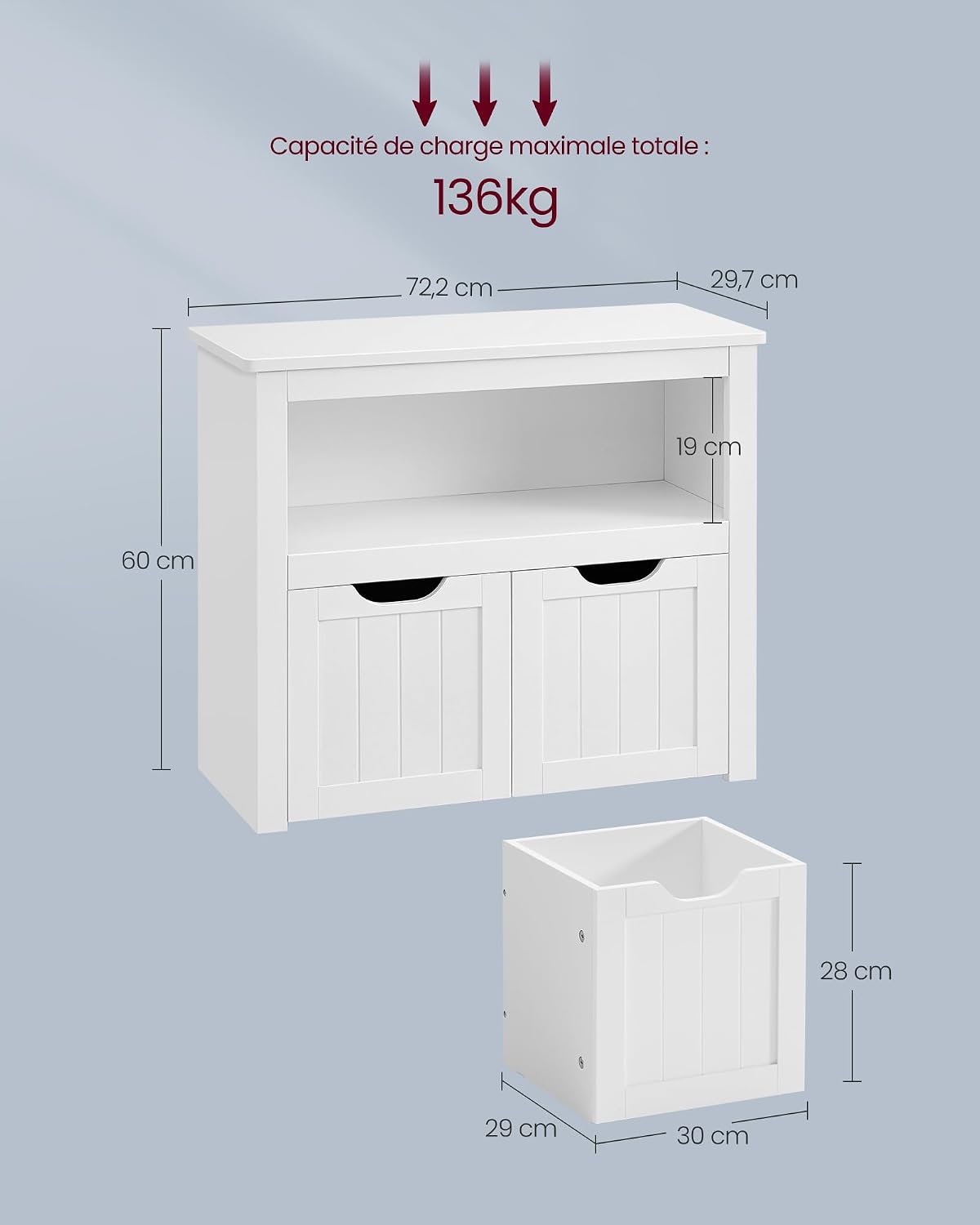 VASAGLE Toy Storage Unit (LHS280WB01)