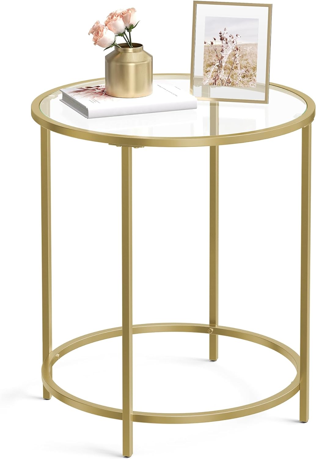 VASAGLE Round Side Table