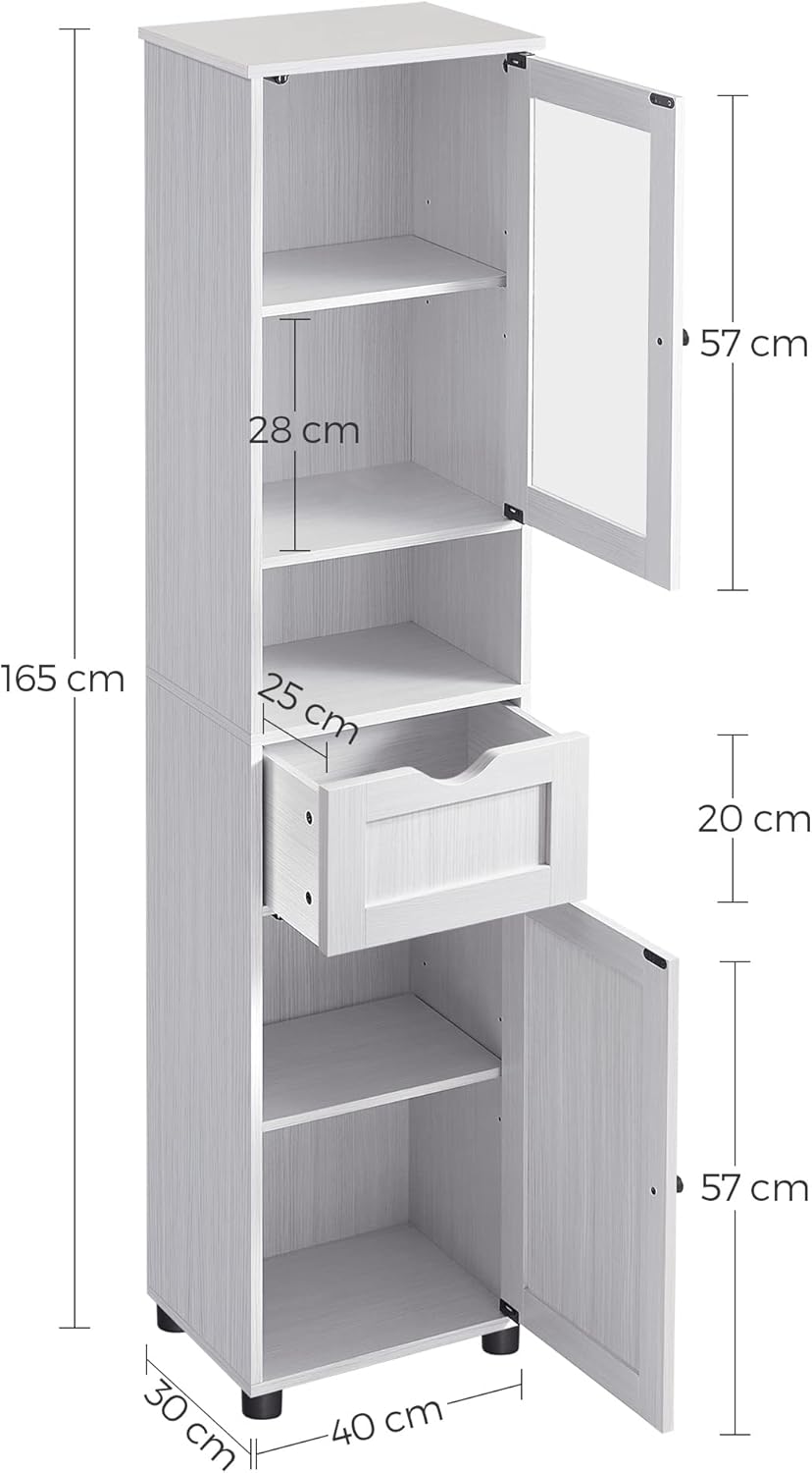 VASAGLE Tall Bathroom Cabinet BBK163T44V1