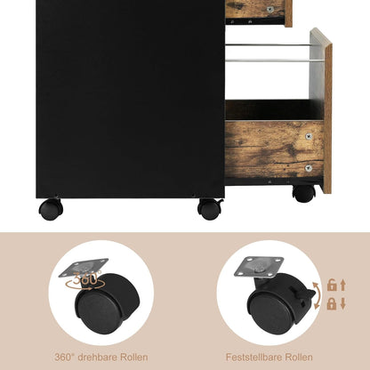 WOLTU Mobile Filing Cabinet ASK01HOV