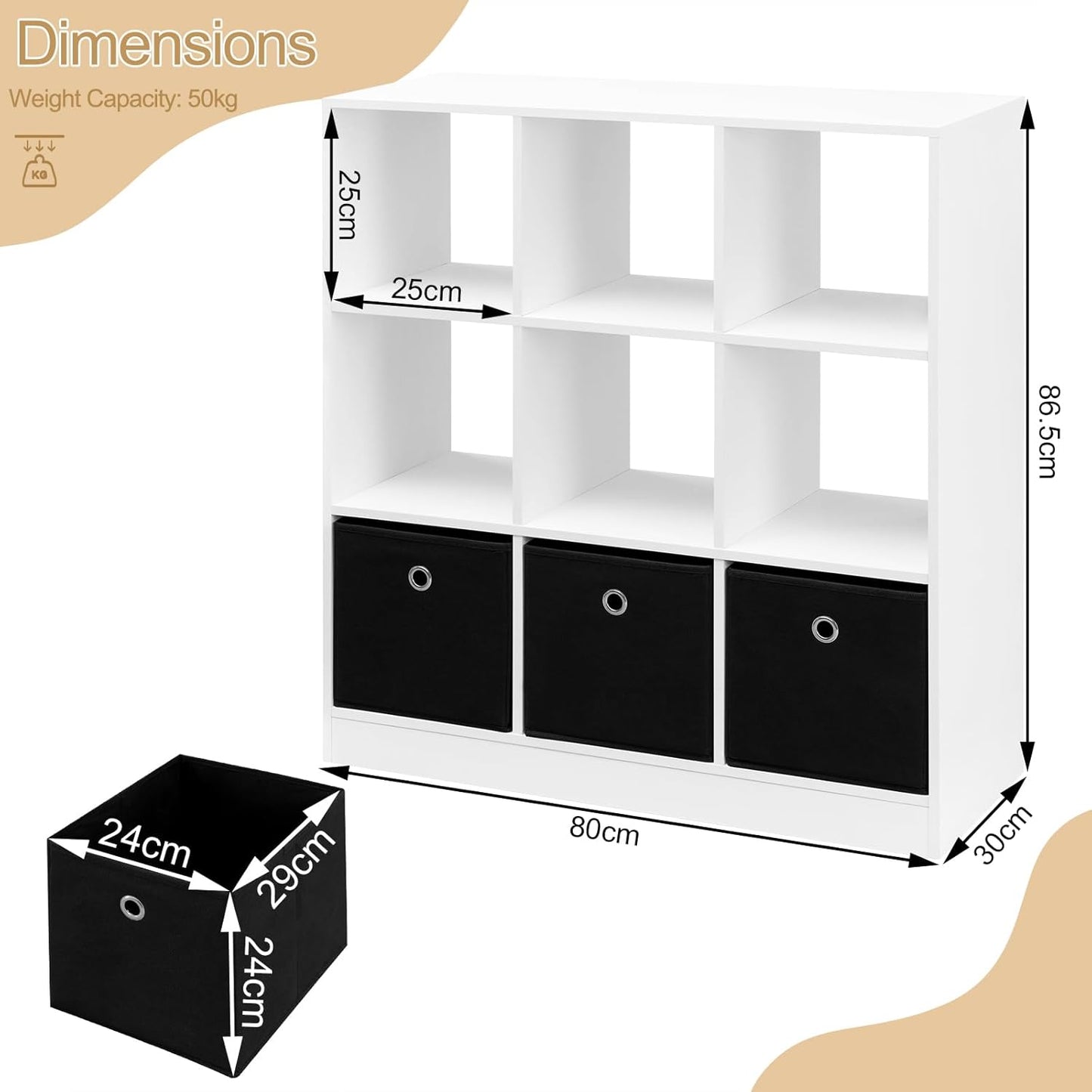 WOLTU Bookcase (SK041WS)