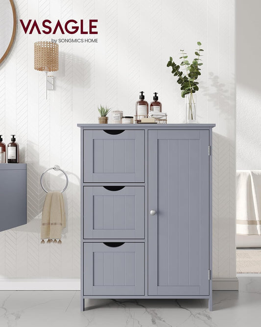 VASAGLE Bathroom Floor Storage Cabinet BBC049G02