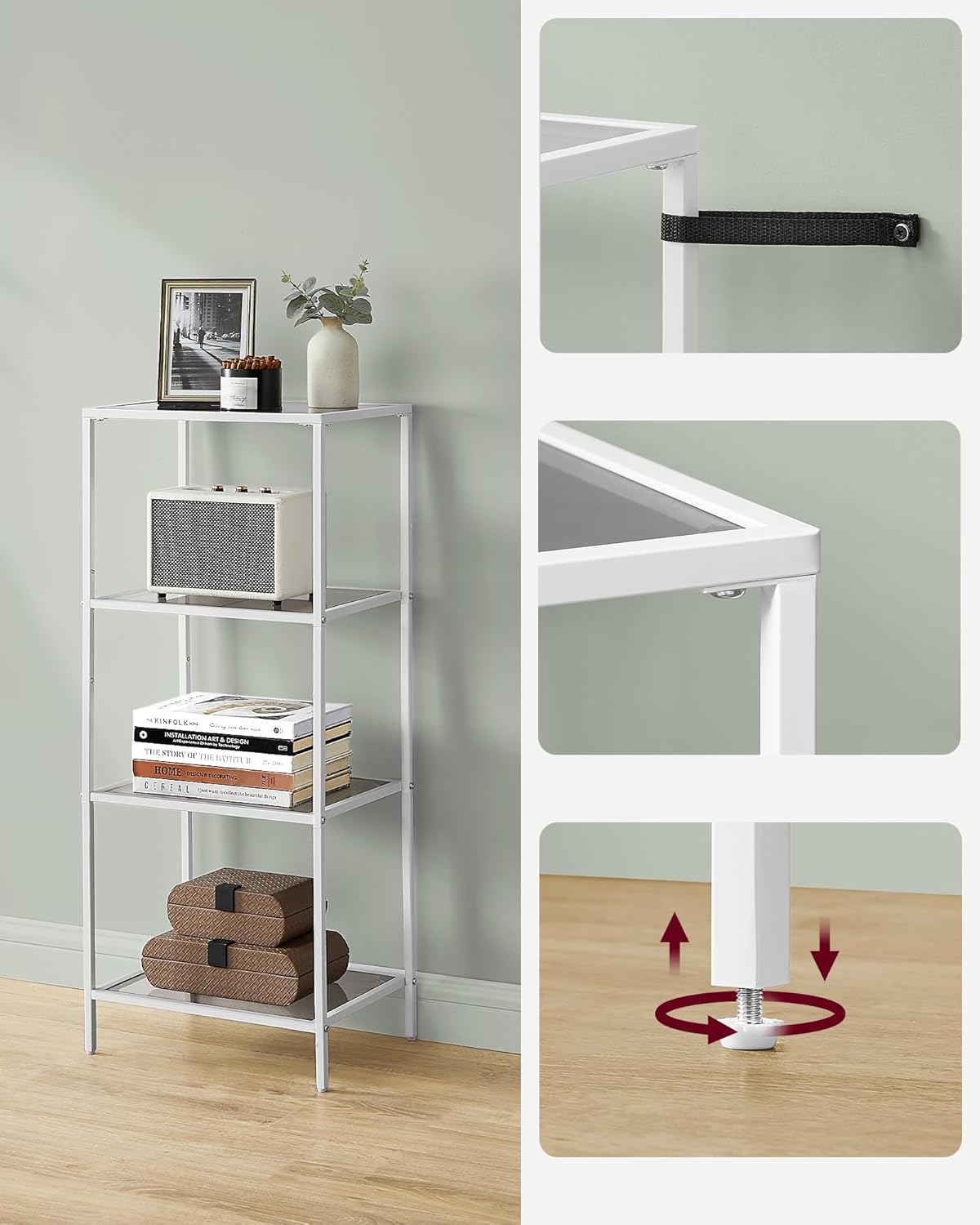 VASAGLE Bathroom Shelf