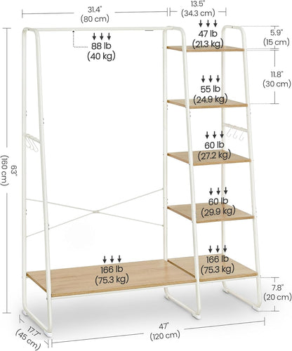 VASAGLE Clothes Rail RGR116W09