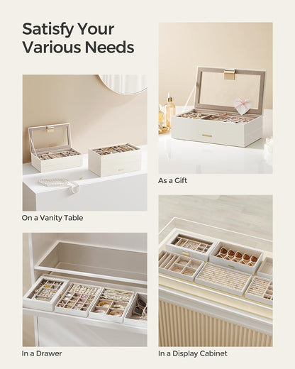 SONGMICS Jewellery Box JBC195W01