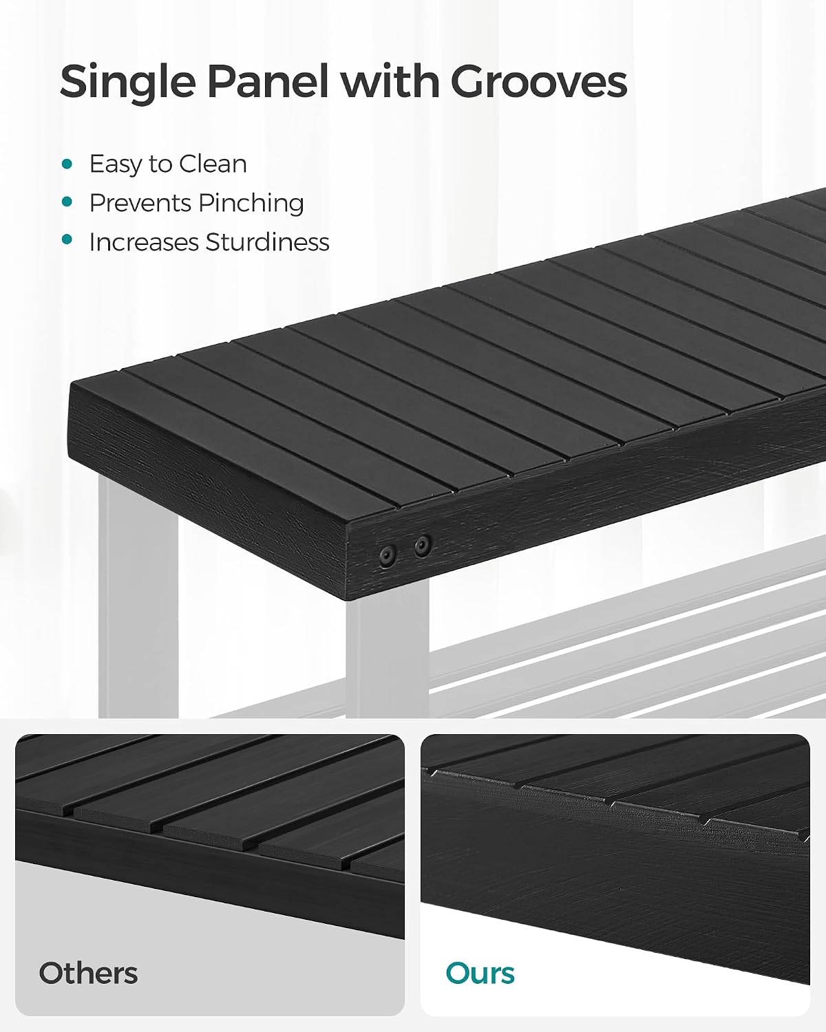 SONGMICS Bamboo Shoe Storage Bench (LBS04H)