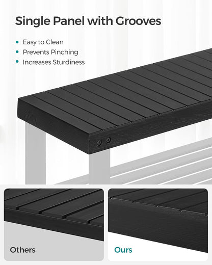 SONGMICS Bamboo Shoe Storage Bench (LBS04H)