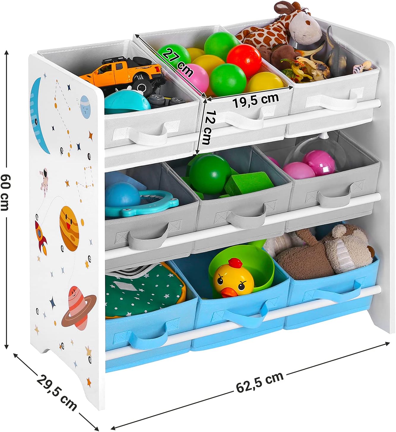 SONGMICS Children's Storage Shelf GKR33WT