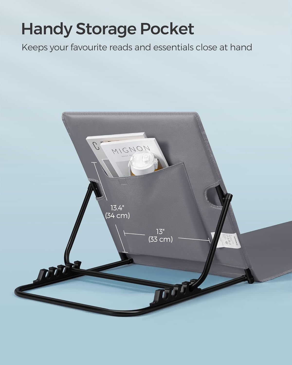 SONGMICS Set of 2 Folding Beach Sunloungers GCB251G01