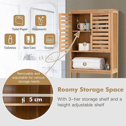 Bamboo Bathroom Cabinet Organizer