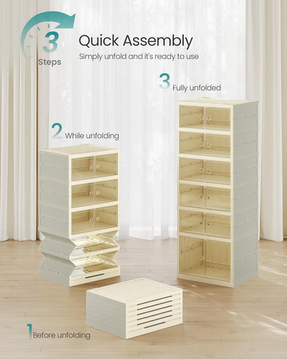SONGMICS Foldable Shoe Rack Organiser (LSP912WD01)
