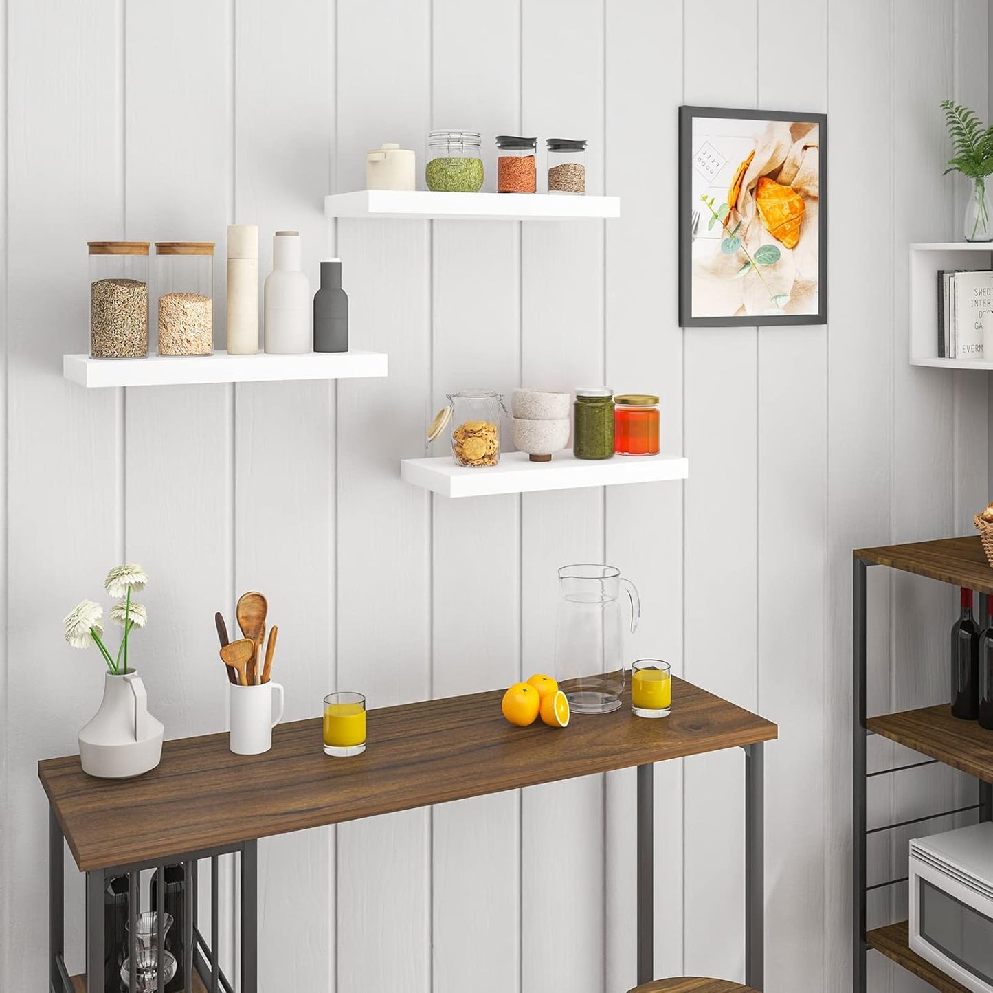 WOLTU Set of 3 Wall Shelves