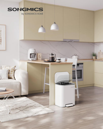 SONGMICS Kitchen Bin LTB542W02
