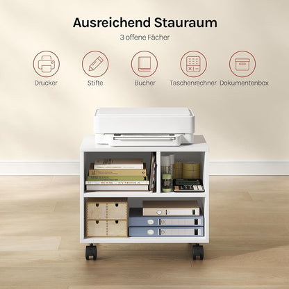 WOLTU Printer Table with Wheels Ask06WS