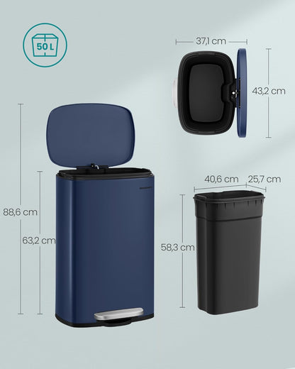 SONGMICS Garbage Bin LTB050L02