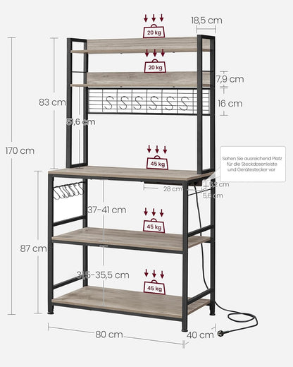 VASAGLE Kitchen Shelf KkS025B02EU