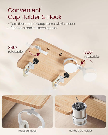 VASAGLE Bedside Shelf LET301N03