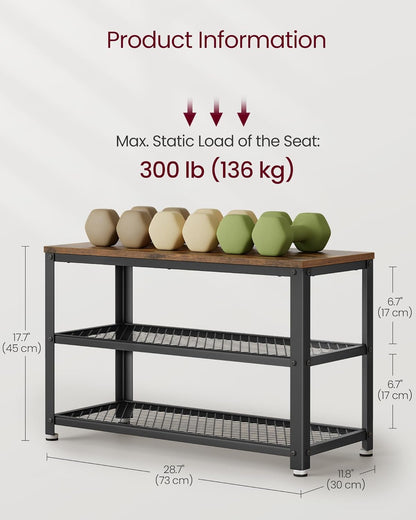 VASAGLE Shoe Bench LBS73X