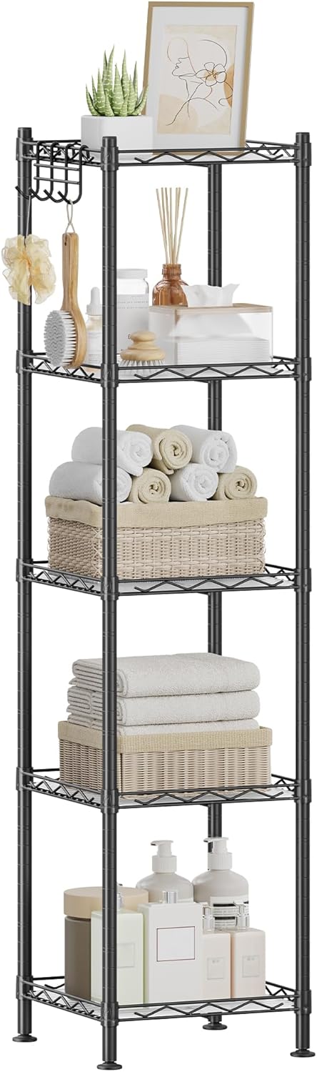SONGMICS Bathroom Shelf (LGR23BK)