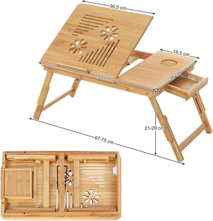 Bamboo Laptop Foldable Table