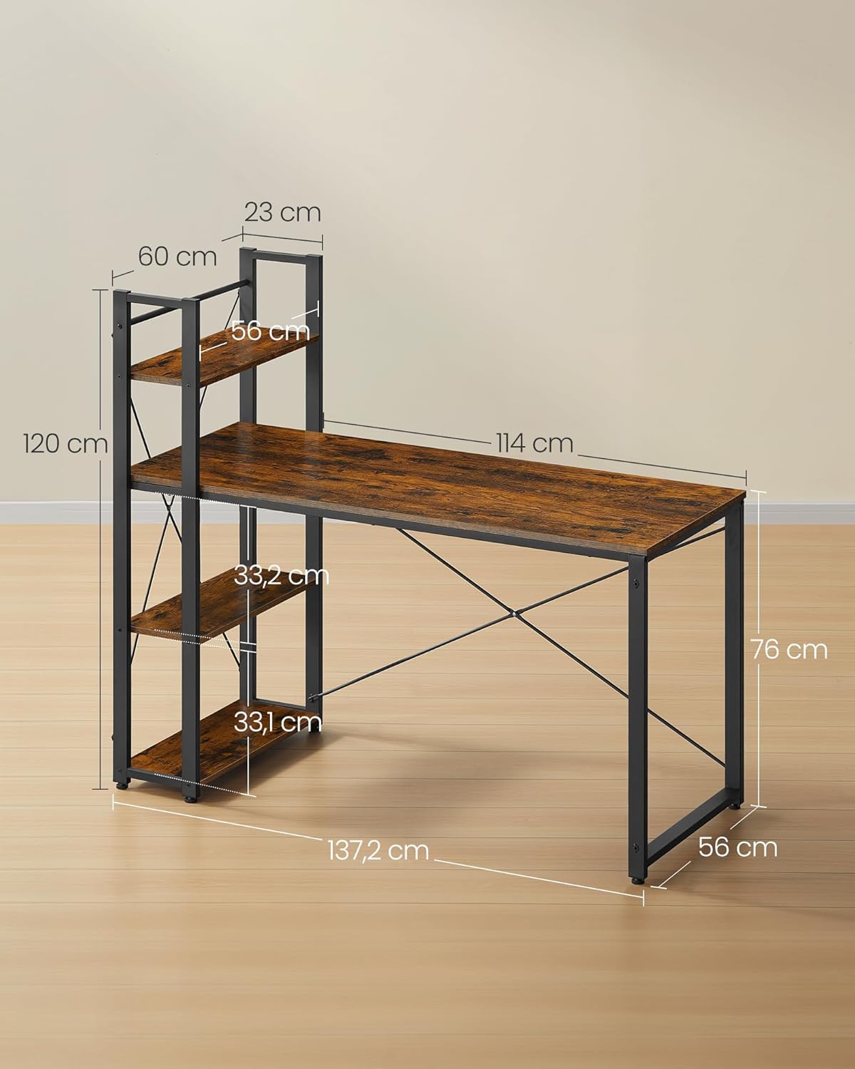 VASAGLE Left or Right Reversible Desk