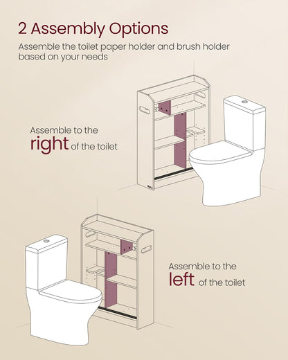 VASAGLE Bathroom Cabinet BBC752W01