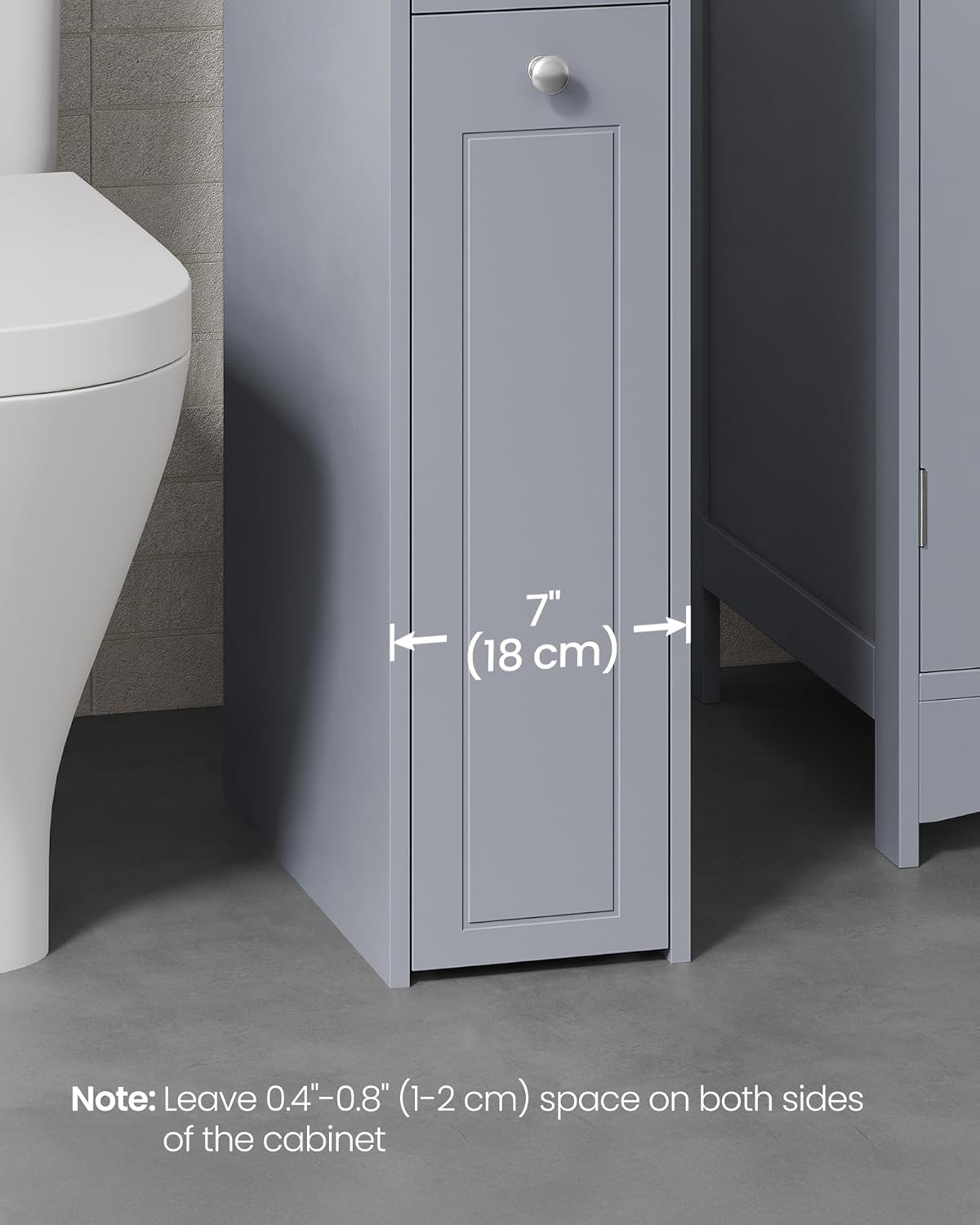 VASAGLE Small Bathroom Cabinet BBC847G02