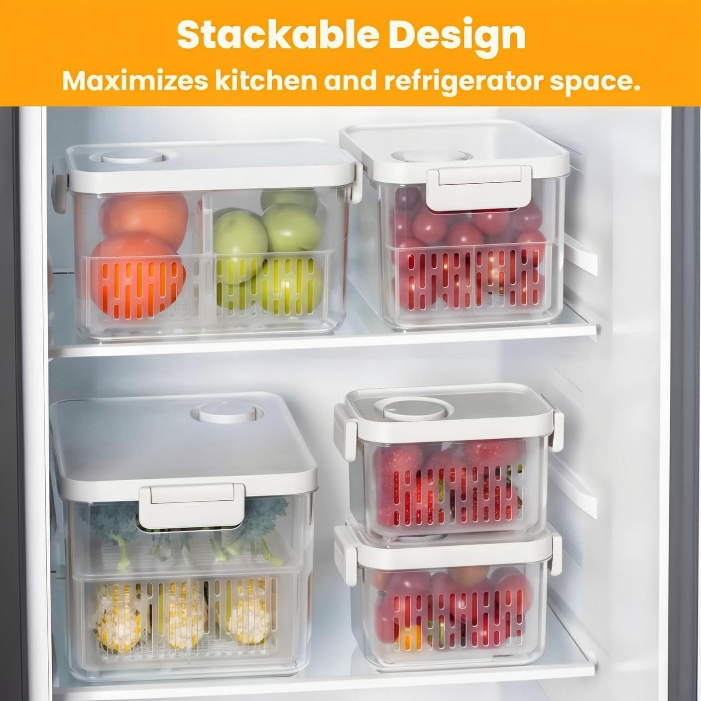 Danny home Fresh Keeper Drainage Box Set of 3