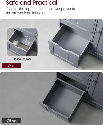 VASAGLE Bathroom Floor Storage Cabinet BBC049G02