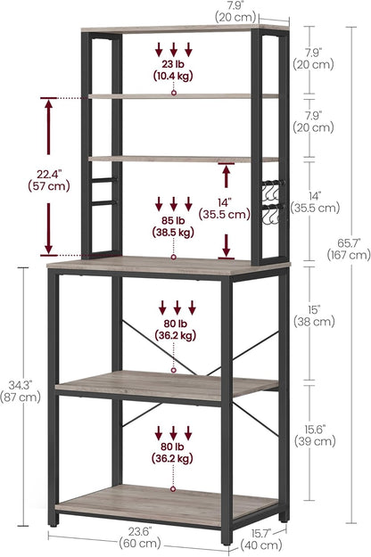 VASAGLE Kitchen Storage Rack KKS024B02