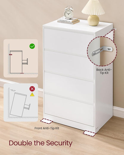 VASAGLE Chest of Drawers for Bedroom (LTS614WE02)