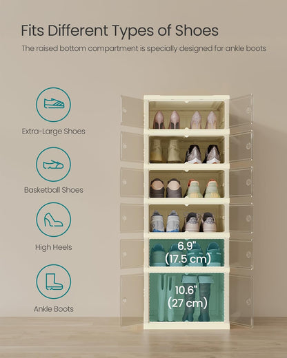 SONGMICS Foldable Shoe Rack Organiser (LSP912WD01)
