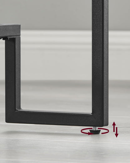 VASAGLE Glass Coffee Table LGT033B61