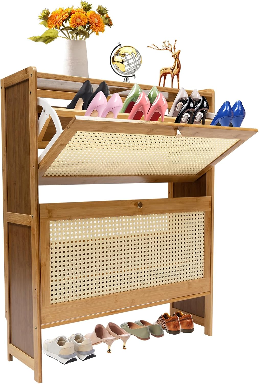 Bamboo Shoe Storage Cabinet