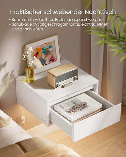 VASAGLE Bedside Table LET654W01