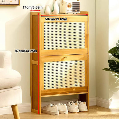 Bamboo Shoe Storage Cabinet
