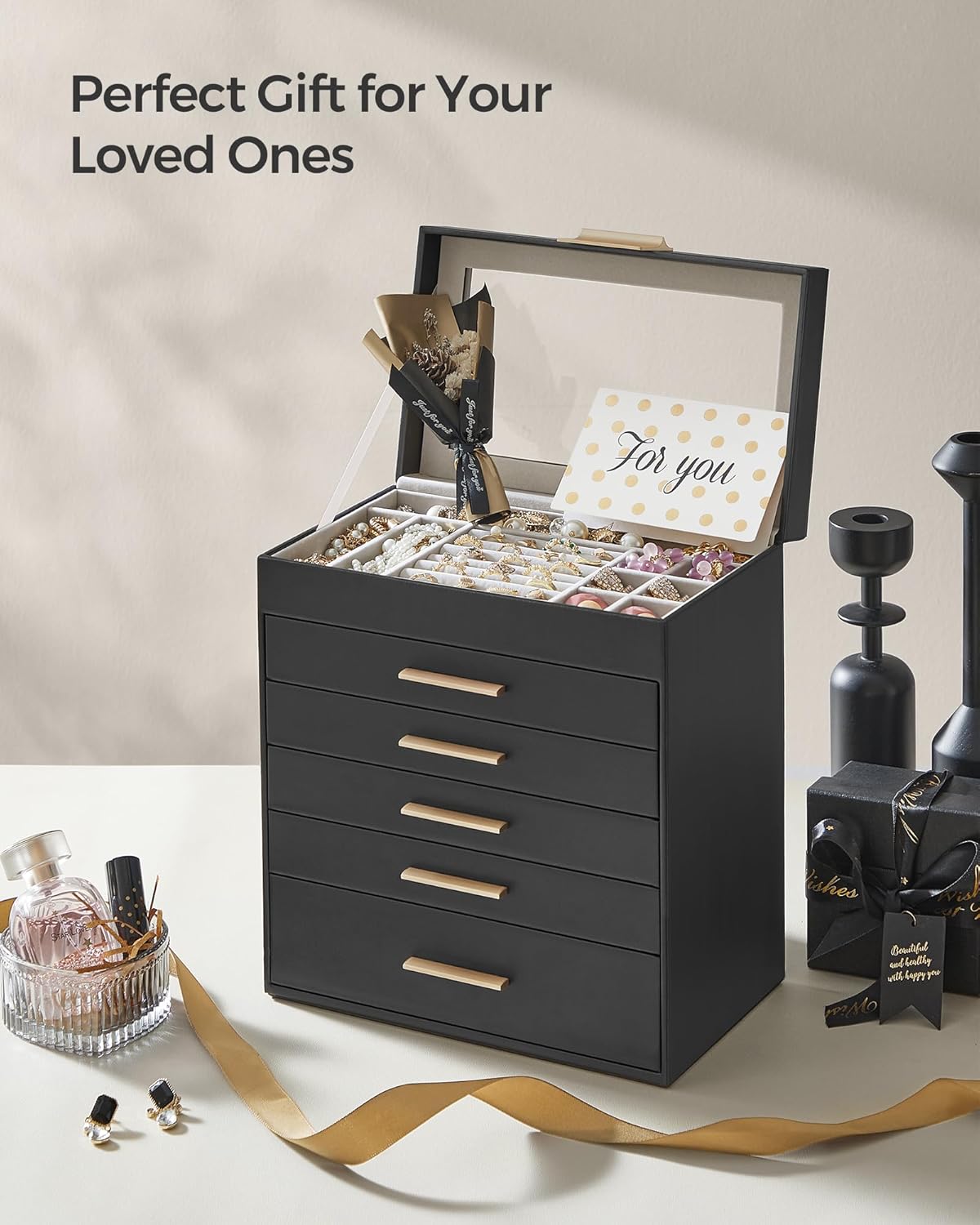 SONGMICS Jewellery Box JBC171B01