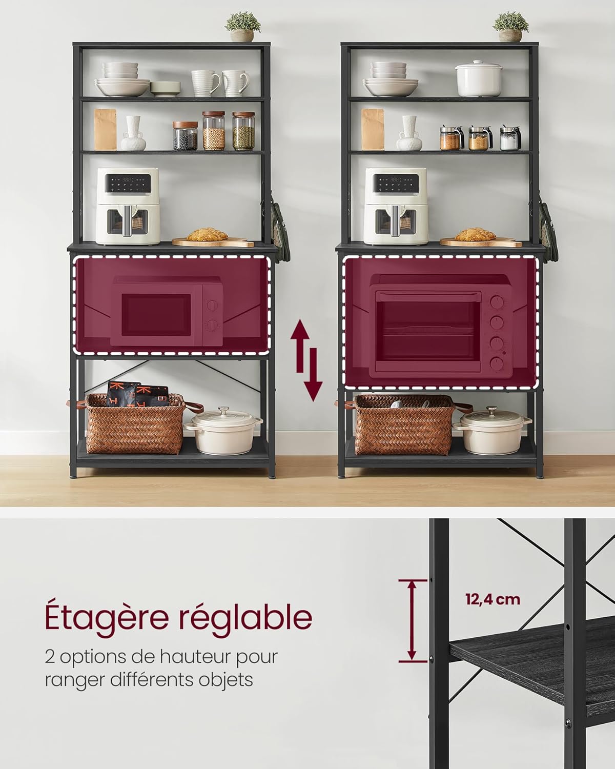 VASAGLE Kitchen Shelf KKS019B22